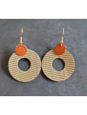 Boucles d'oreilles en cuir