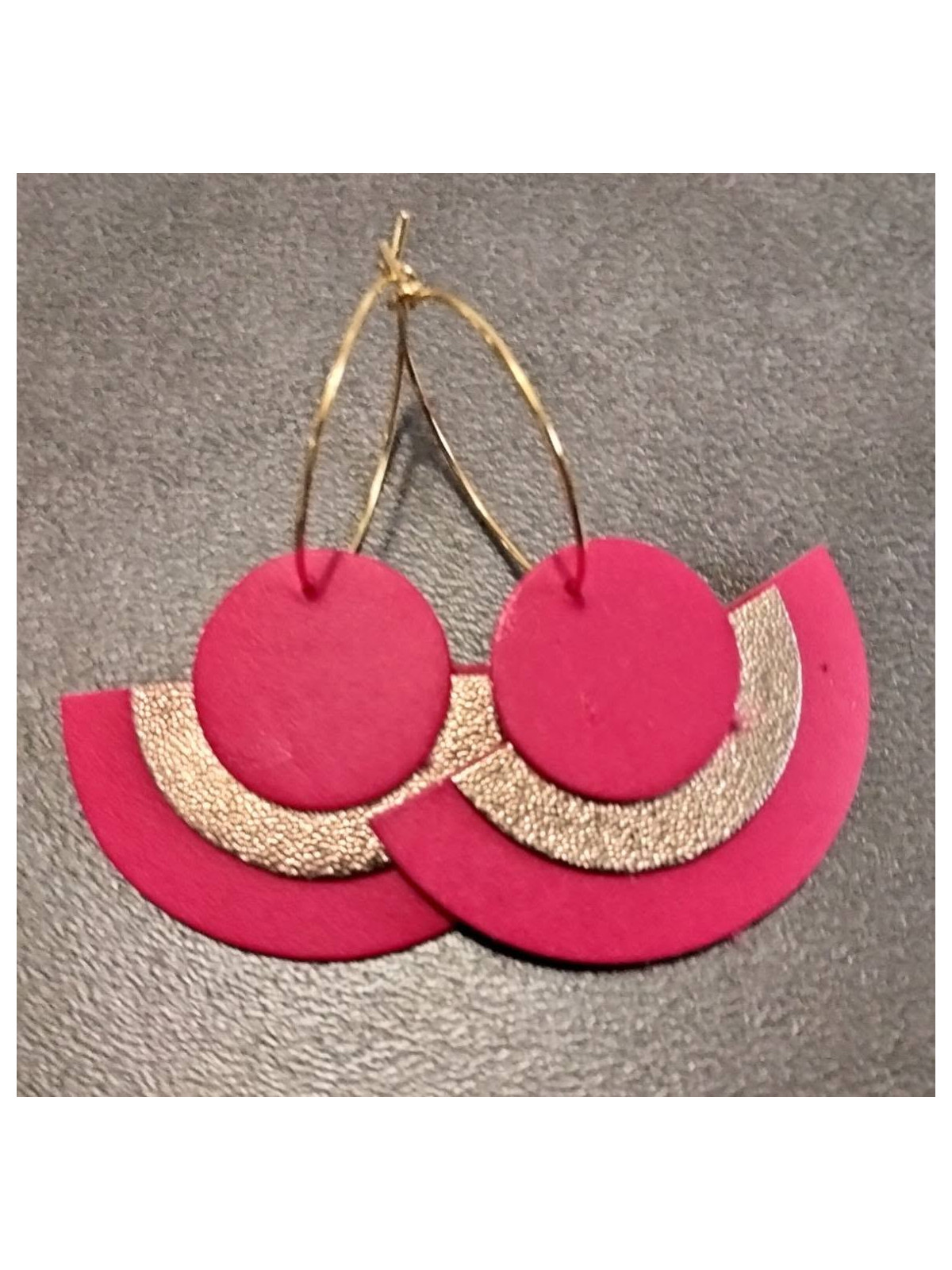Boucles d'oreilles en cuir