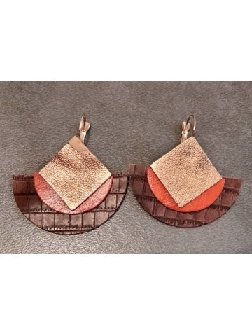 Boucles d'oreilles en cuir
