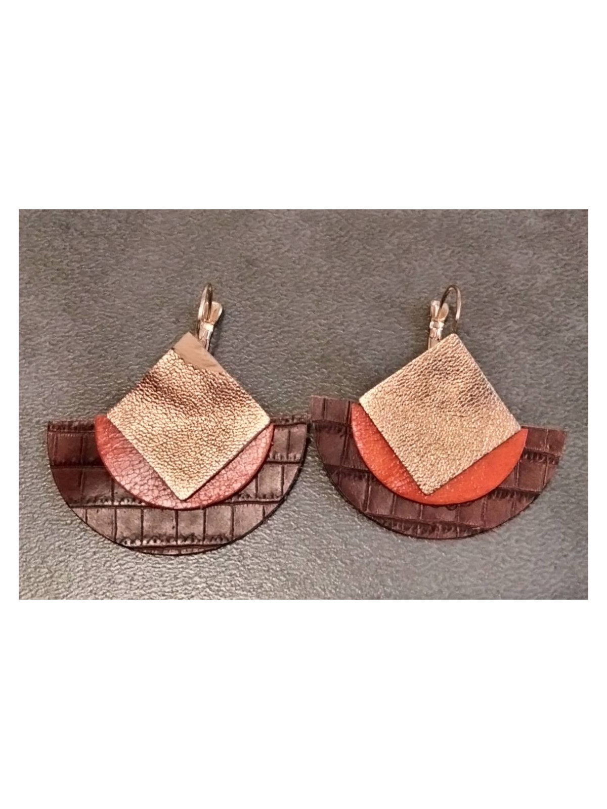 Boucles d'oreilles en cuir