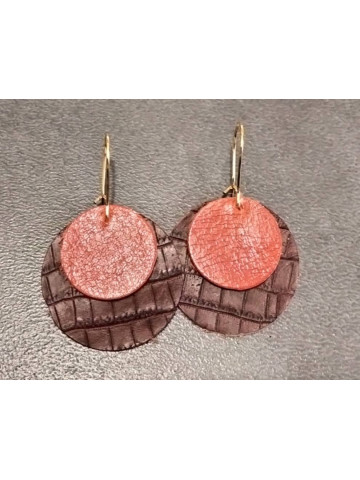Boucles d'oreilles en cuir