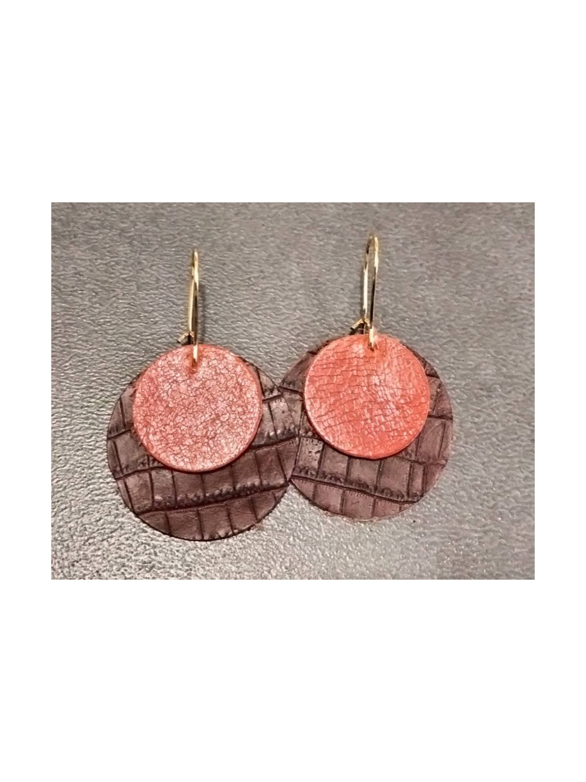 Boucles d'oreilles en cuir