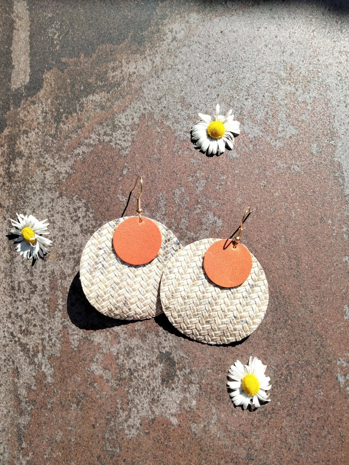 Boucles d'oreilles en cuir