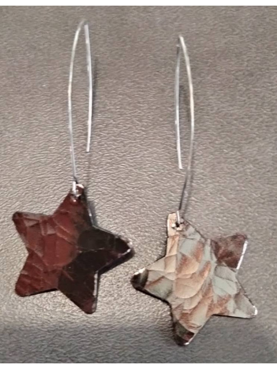 Boucles d'oreilles en cuir