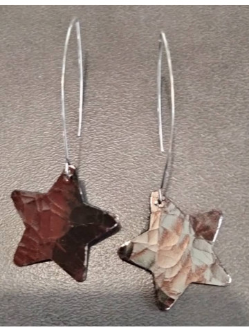 Boucles d'oreilles en cuir