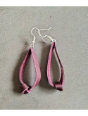 Boucles d'oreilles noeuds en cuir