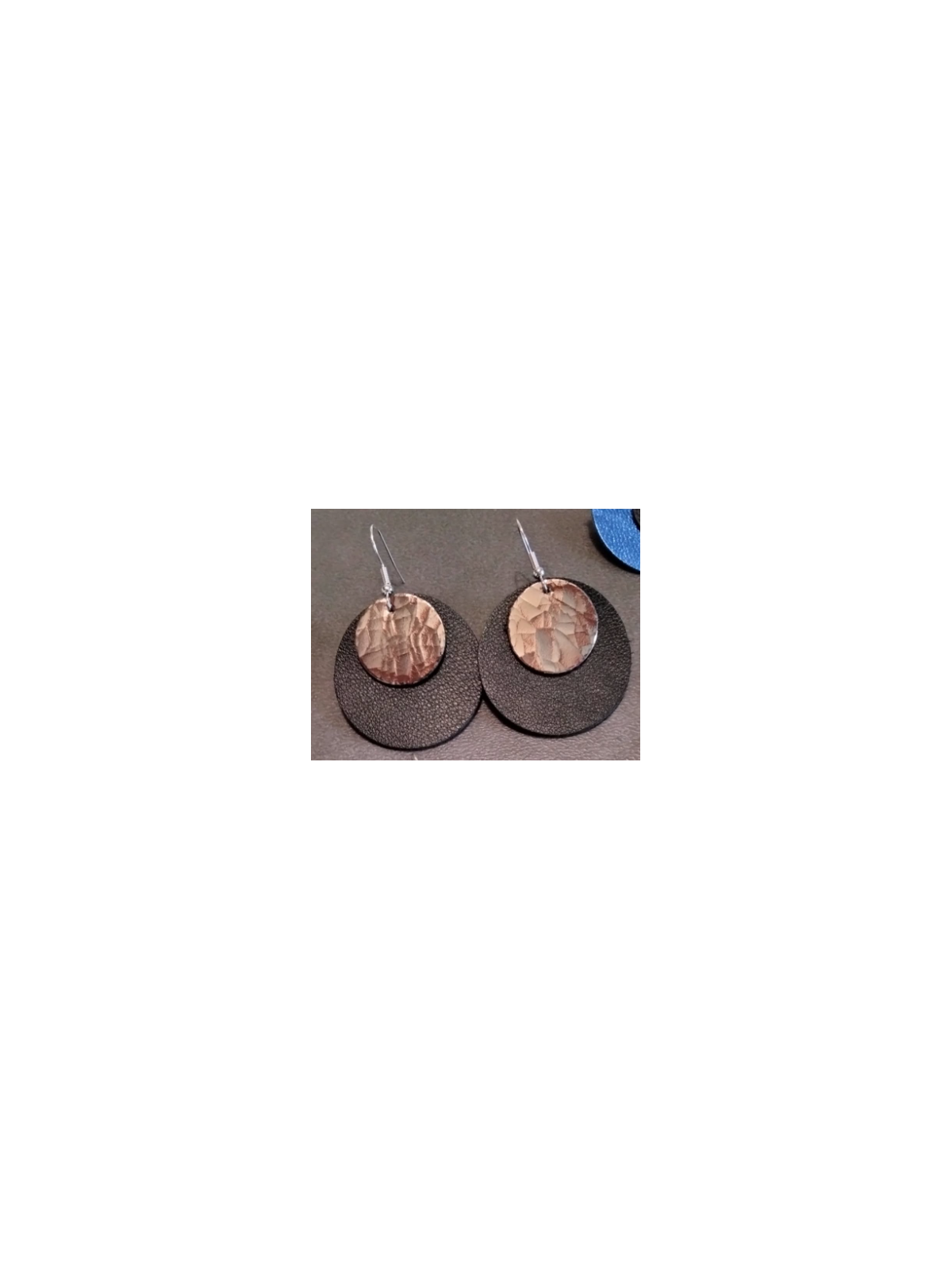 Boucles d'oreilles en cuir