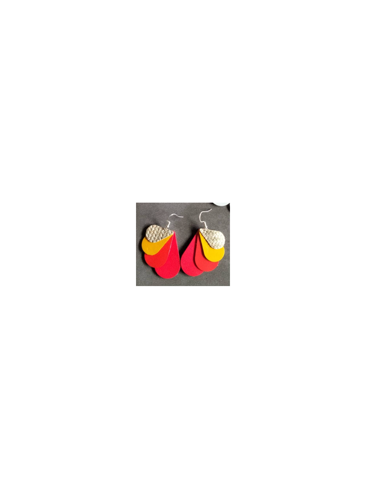 Boucles d'oreilles papillon en cuir