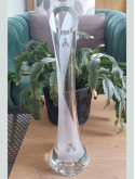 Vase Soliflore Breton Triskel Gravé | Artisanat Verre Sablage | Algan de Lux