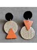 Boucles d'oreilles asymétriques