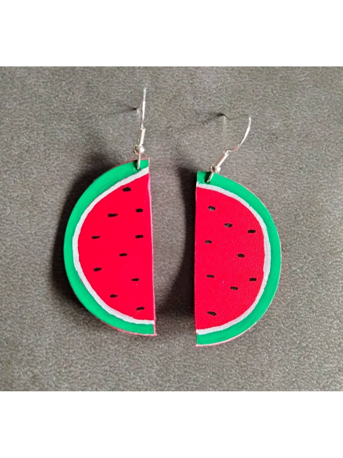 Boucles d'oreilles pastèque