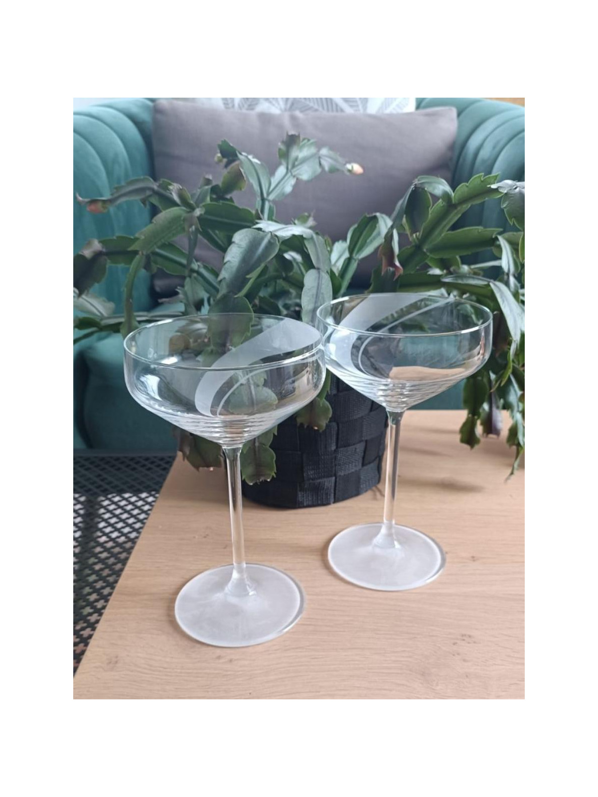 Coupes à Champagne Gravées Lot de 2 | Cadeau romantique | Algan de Lux
