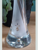 Vase Soliflore Breton Triskel Gravé | Artisanat Verre Sablage | Algan de Lux