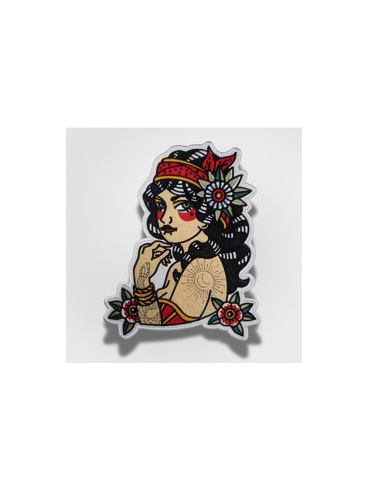 thermocollant brodé Gitane Style Tatouage Old School - Telenn Créations