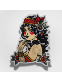 thermocollant brodé Gitane Style Tatouage Old School - Telenn Créations