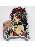 thermocollant brodé Gitane Style Tatouage Old School - Telenn Créations