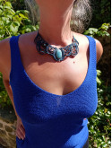 collier gorgone pierre amazonite