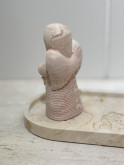 Figurine ange rouge lanterne dorée 