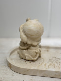 Figurine fillette bouquet