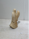 Petite figurine vierge marbré beige 