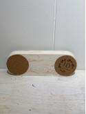 Triple Bougeoir chauffe plat beige 