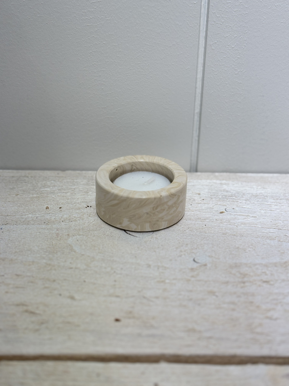 Bougeoir chauffe plat beige 