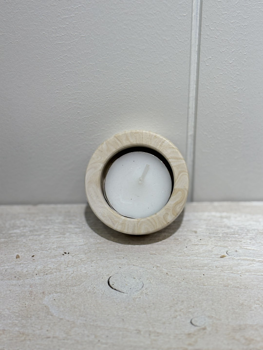 Bougeoir chauffe plat beige 