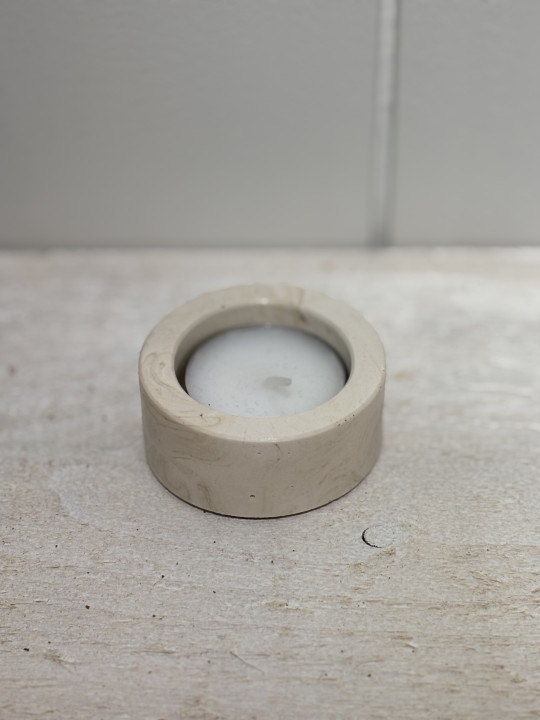 Bougeoir chauffe plat beige 