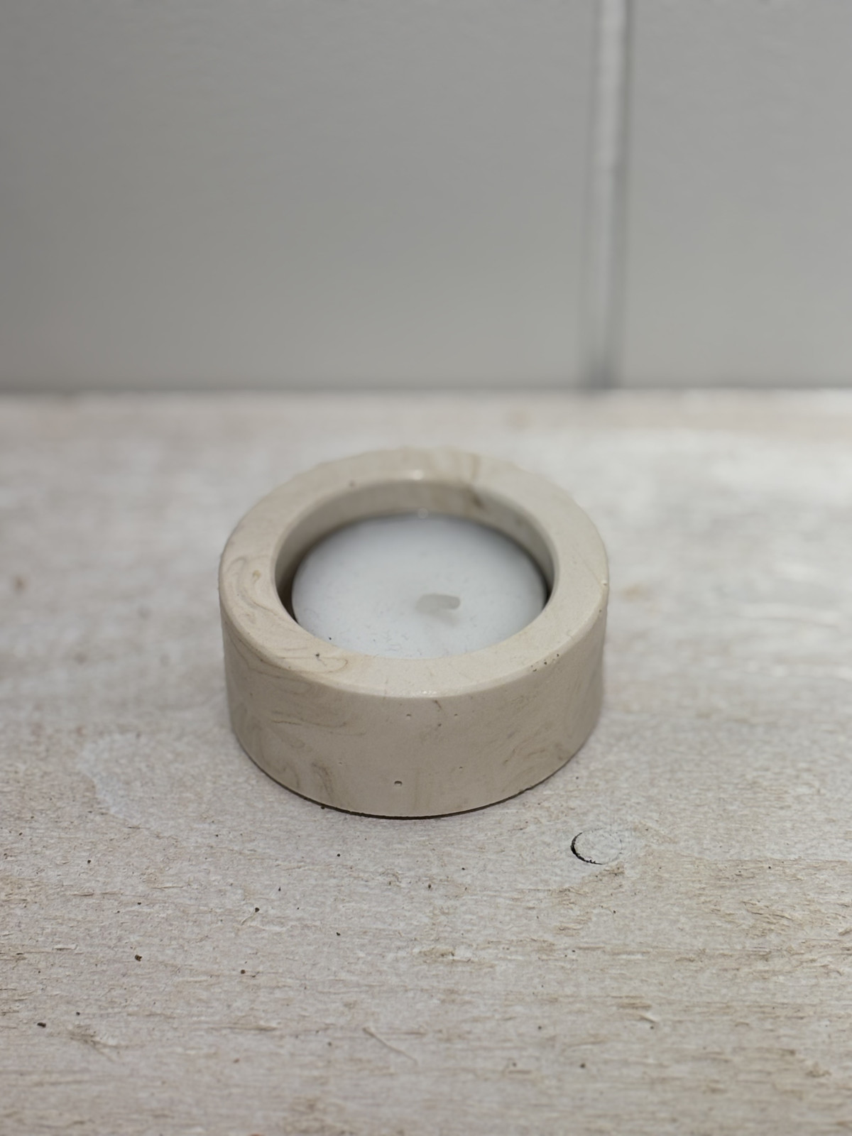 Bougeoir chauffe plat beige 