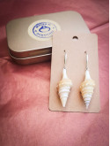 Boucles d’oreilles pendantes coquillage naturel bohème marin
