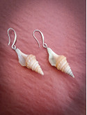 Boucles d’oreilles pendantes coquillage naturel bohème marin