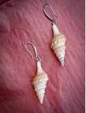 Boucles d’oreilles pendantes coquillage naturel bohème marin