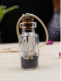 Collier en fiole simple - cristaux purifiant 