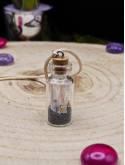 Collier en fiole simple - cristaux purifiant 