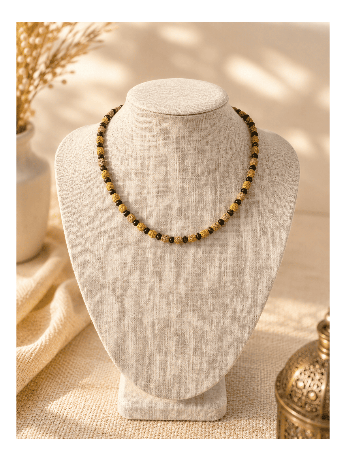 Collier en boutons de djellaba marocains - collier doré bohème chic 