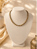 Collier en boutons de djellaba marocains - collier doré bohème chic 