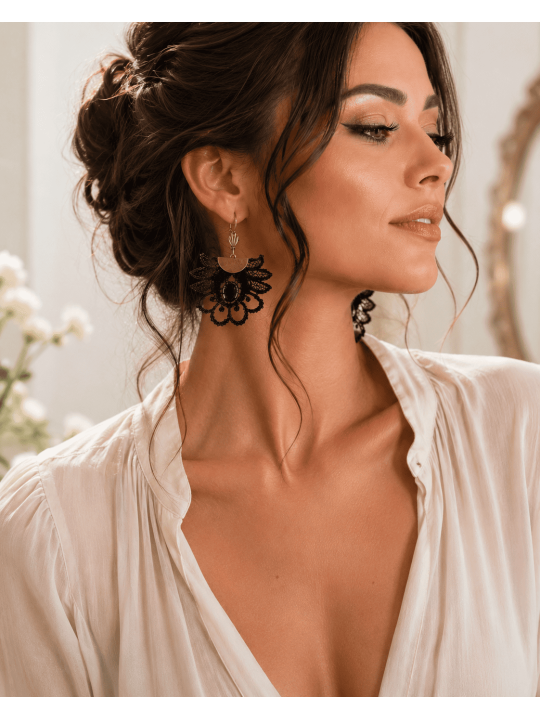 Boucles d'oreille élégance bohème glamour