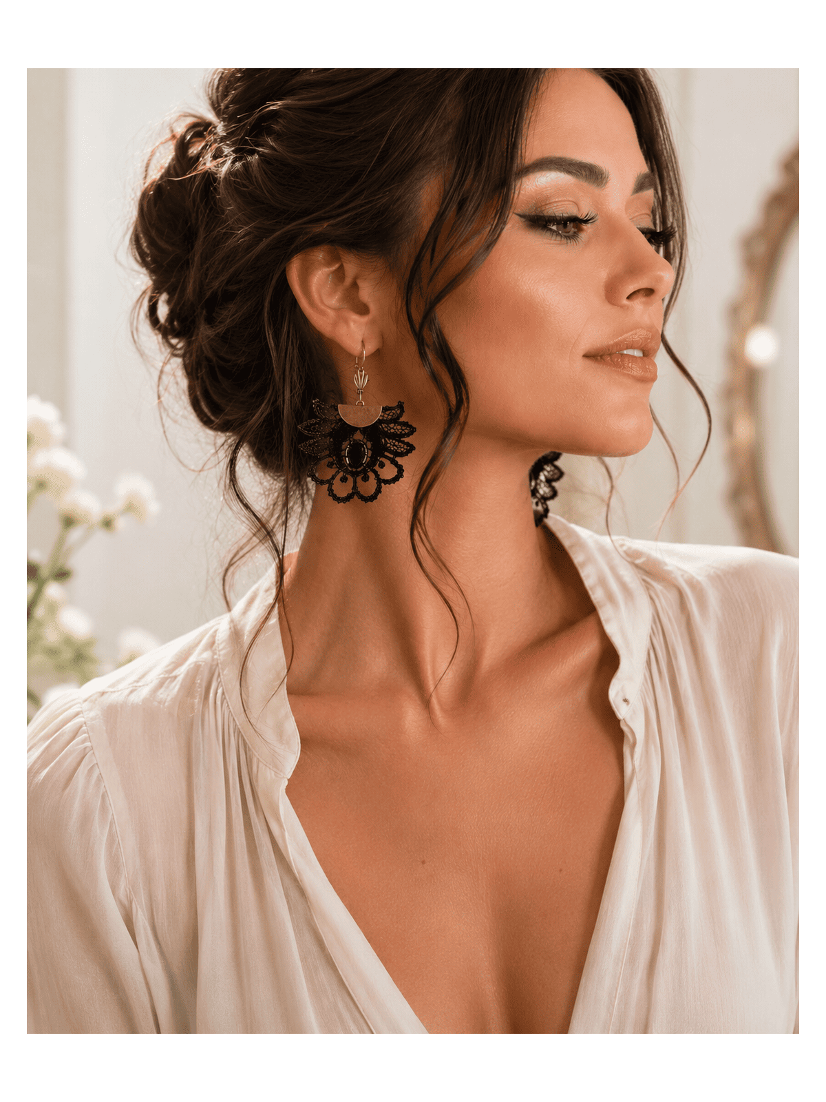Boucles d'oreille élégance bohème glamour