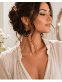 Boucles d'oreille élégance bohème glamour