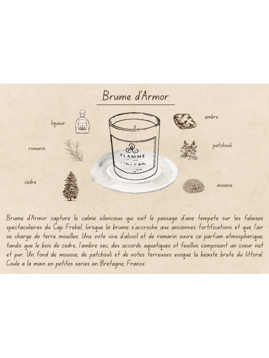 Brume d'Armor - Bougie parfumée artisanale fabriquée en Bretagne