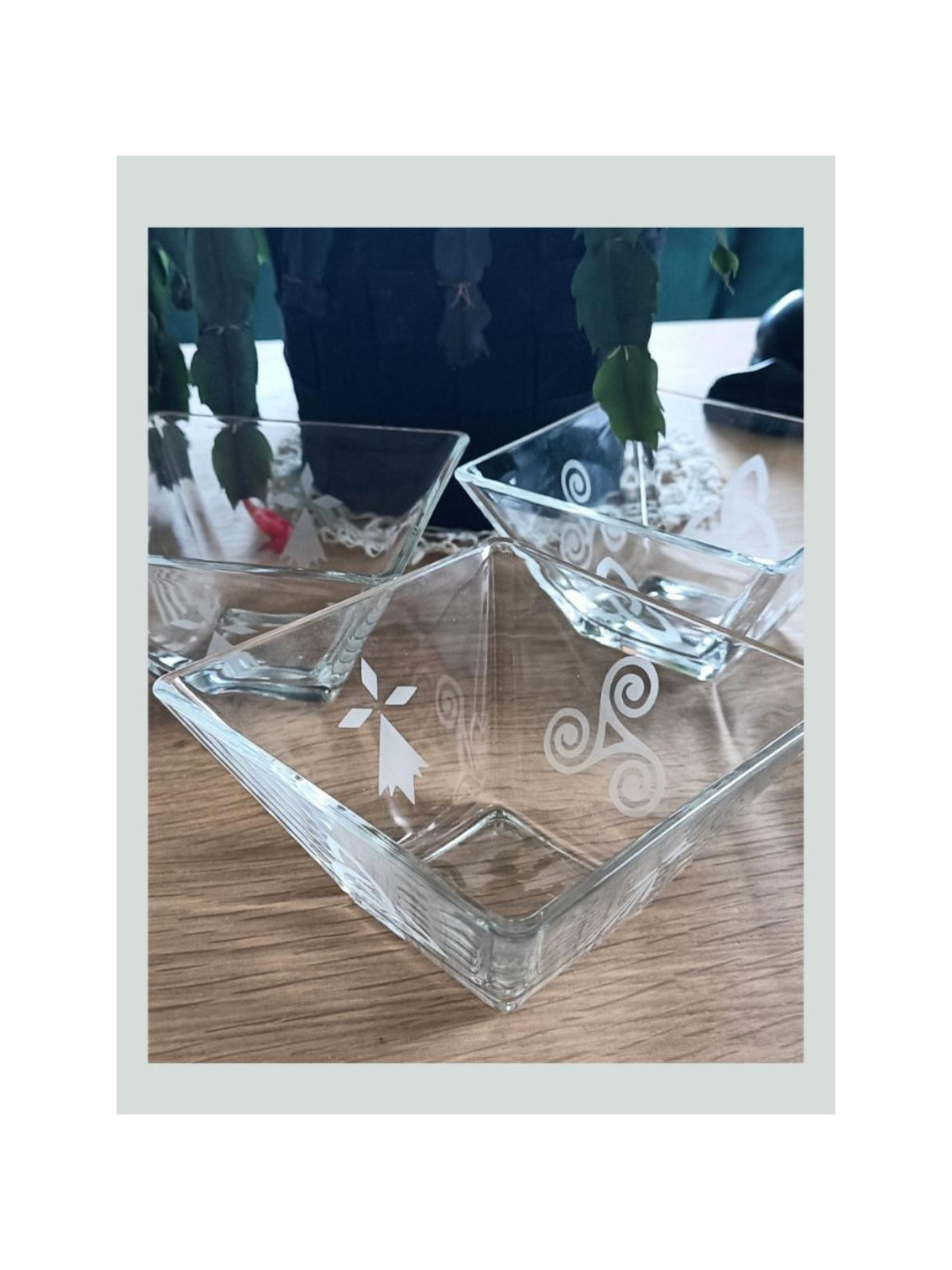 Coupelles Bretonnes Gravées Lot de 3 | Hermine Triskel Cadeau Artisanal