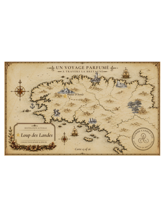 Loup des Landes - Bougie parfumée artisanale fabriquée en Bretagne