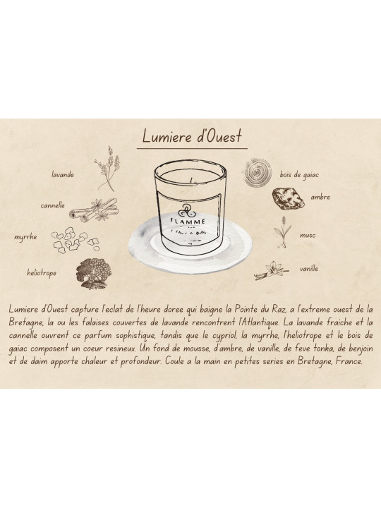 Lumière d'Ouest - Bougie parfumée artisanale fabriquée en Bretagne