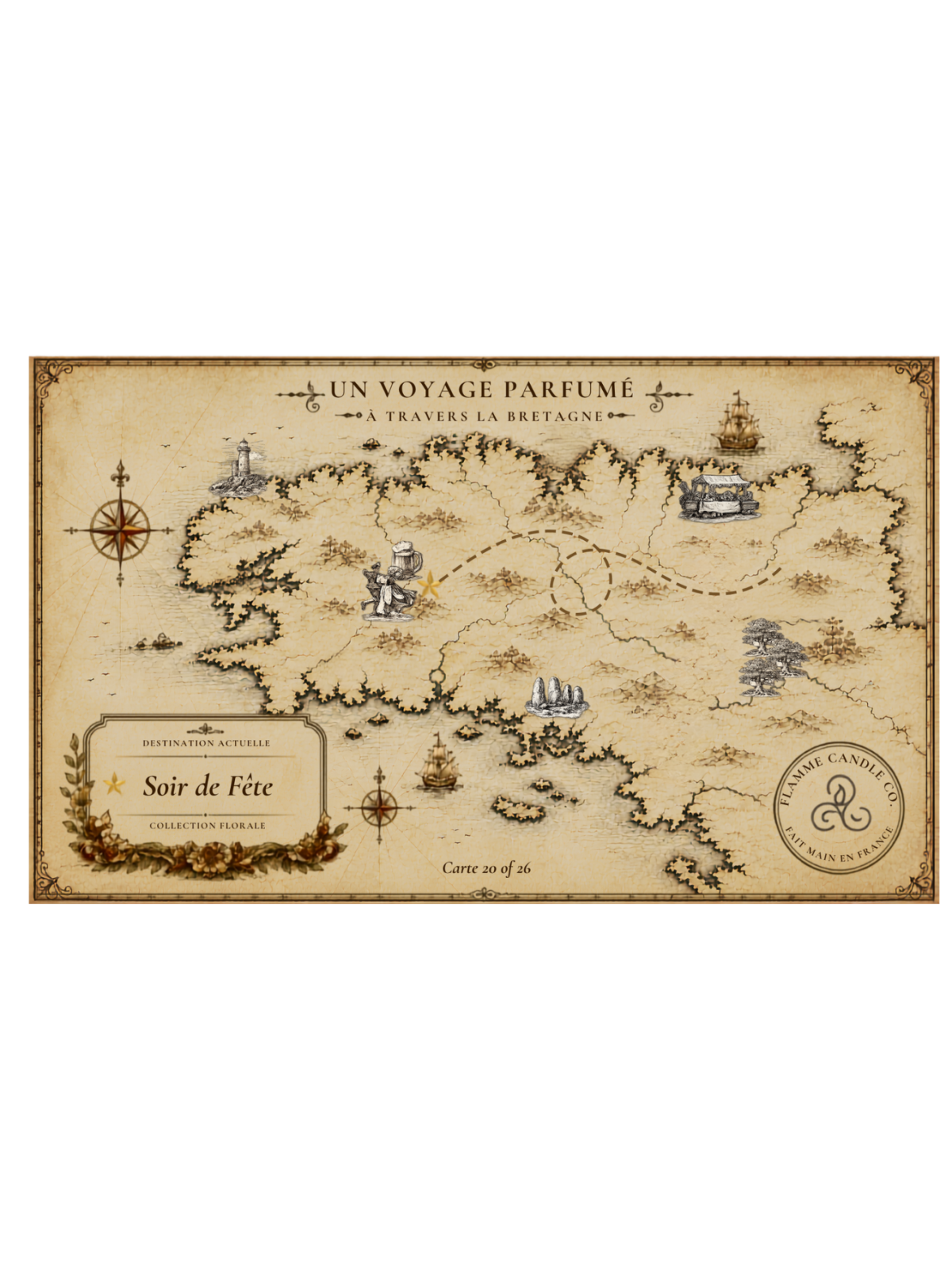 Soir de Fête - Bougie parfumée artisanale fabriquée en Bretagne