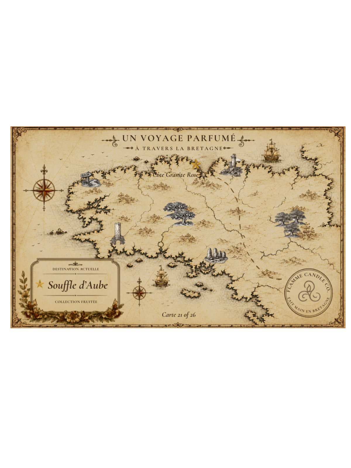 Souffle de l'Aube - Bougie parfumée artisanale fabriquée en Bretagne