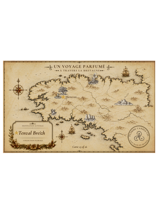 Tenval Breizh - Bougie parfumée artisanale fabriquée en Bretagne