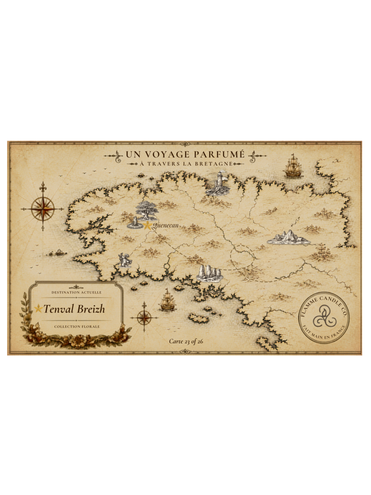 Tenval Breizh - Bougie parfumée artisanale fabriquée en Bretagne