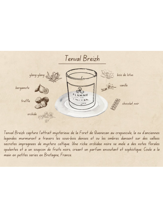 Tenval Breizh - Bougie parfumée artisanale fabriquée en Bretagne