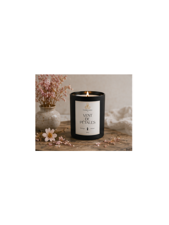 Vent de Pétales - Bougie parfumée artisanale fabriquée en Bretagne