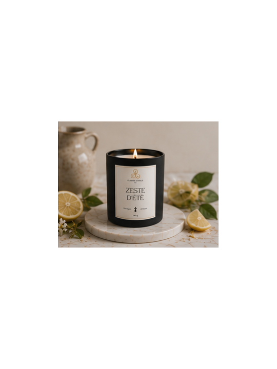 Zeste d'Été - Bougie parfumée artisanale fabriquée en Bretagne